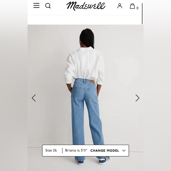 Madewell The Perfect Vintage Wide-Leg Jean in Harding Wash: Button-Fly Edition - Picture 2 of 4